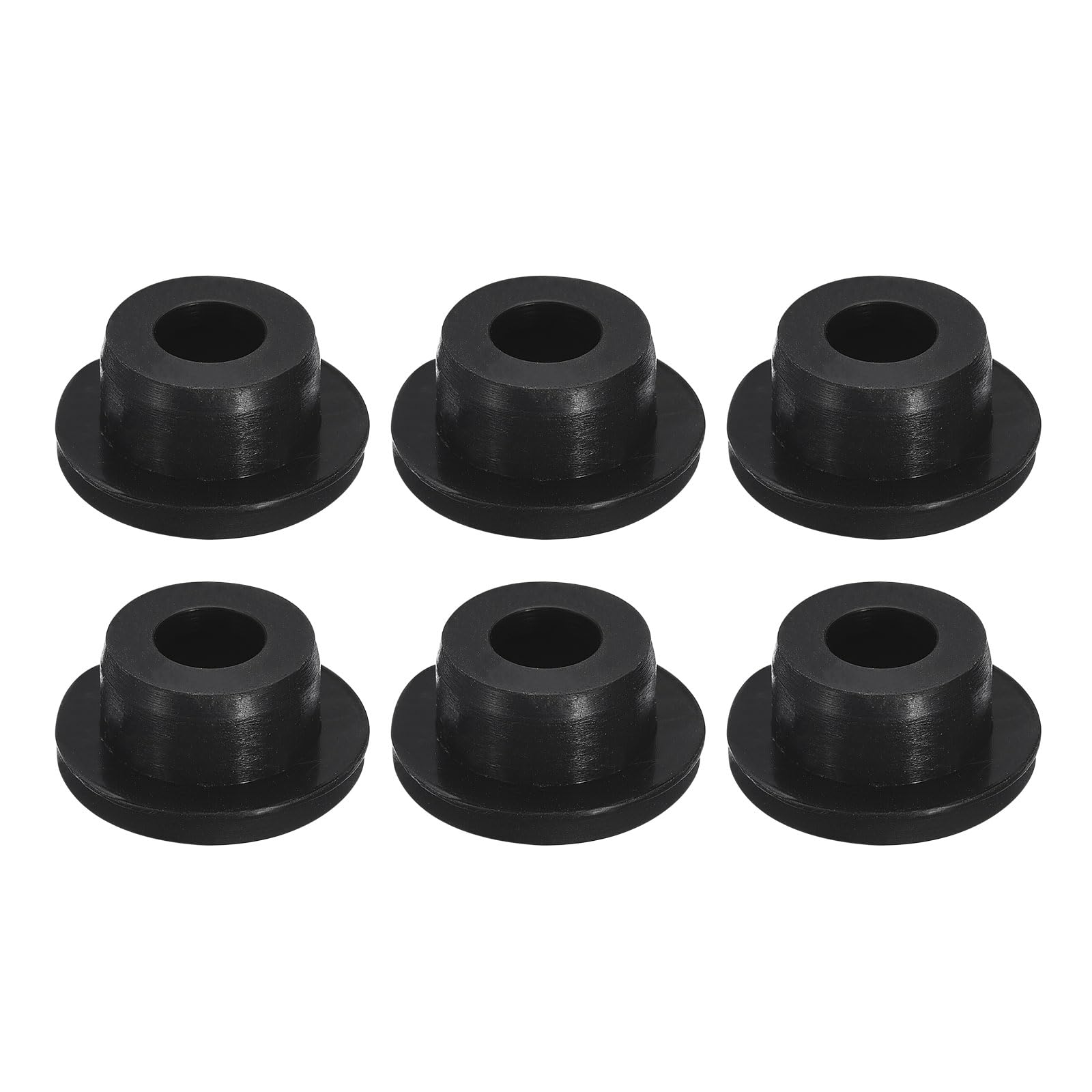 Photo 1 of uxcell 6 Pieces Black Plug Holes, H20 Waterproof Rubber Button Plug for 20mm / 0.79" Hole