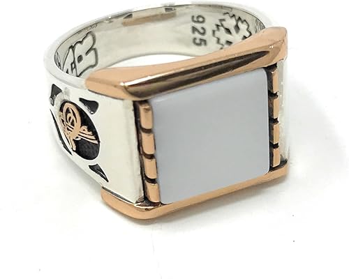 Kar 925k Stamped Sterling Silver White Onyx Ottoman Men S Ring K51p Amazon Com