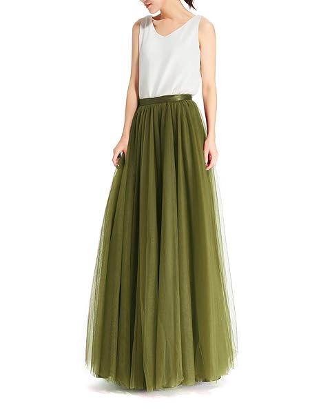 Women S Party Evening Tutu Floor Length High Waist Tulle