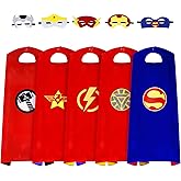 InPoTo Superhero Capes for Kids,Hero Capes and Masks Fit for 4-12years old boy and girls Dress up and Holiday Costumes.