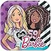 Lobyn Value Pack Barbie & Friends Party Plates Napkins Cups and Table Cover Serves 16 with Birthday Candles - Barbie Birthday Party Supplies Pack (Deluxe Bundle for 16)