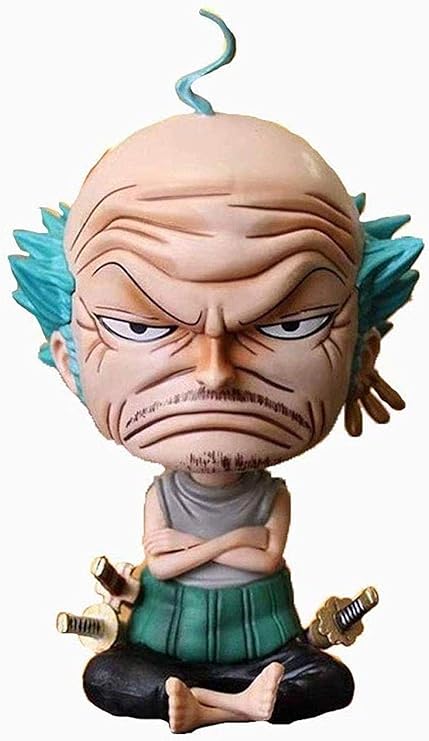 Lkw Love Zeichentrickfigur One Piece Roronoa Zoro Bald Old Figures Statue 14cm Amazon De Kuche Haushalt