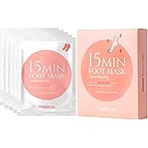 Naisture 15 Min Foot Moisturizing Mask – Reviving Sock Mask with Shea Butter & Jojoba Oil for Dry Feet and Heels