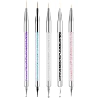 Nail Art Dotting Pen Mit 2.800 Metallperlen – DIY Nagelperlen-Stift Für Maniküre, Gold Oder Silber