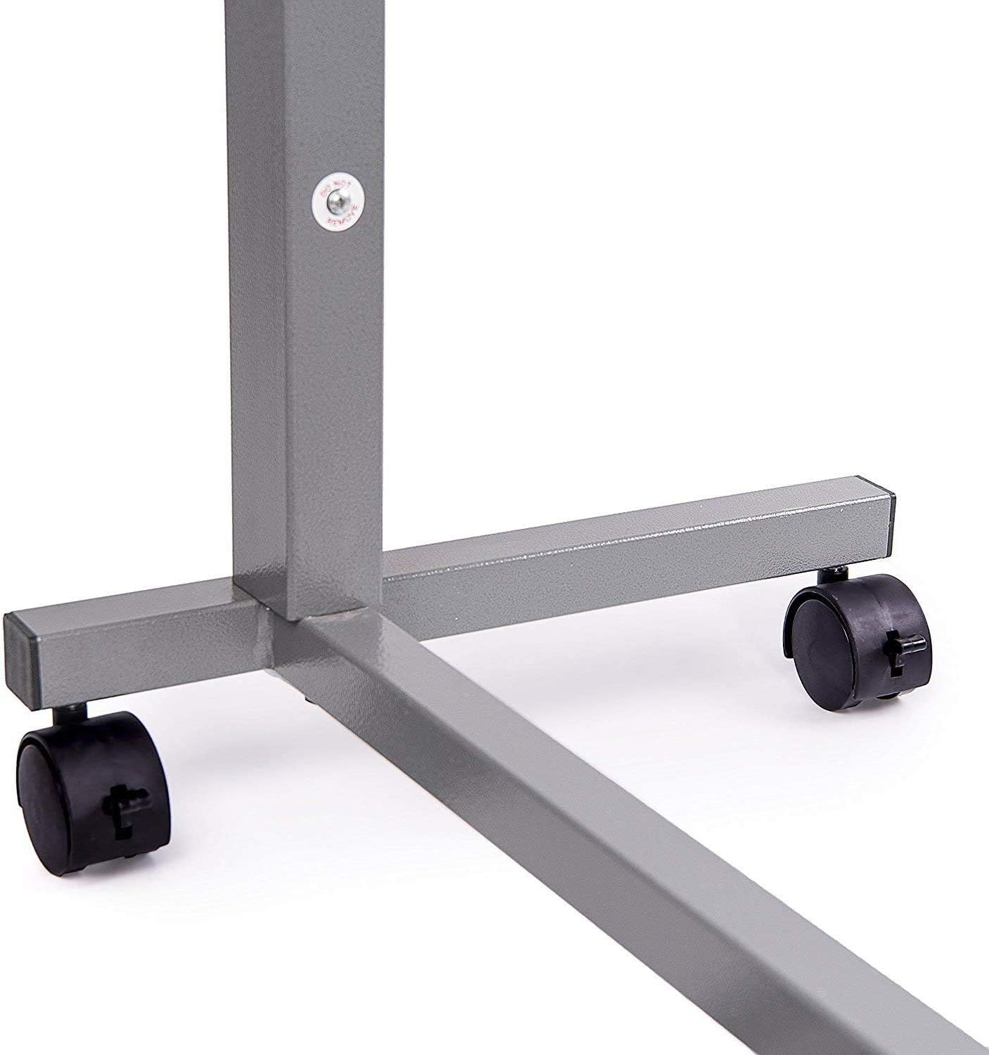 Vaunn Medical Adjustable Overbed Bedside Table With Wheels (Hospital and Home Use): Health & Personal Care