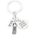 Infinity Collection Marathon Runner Gifts- Never Give Up Runner Keychain, Running Jewelry, Marathon Jewelry, 26.2 Keychain, Runner Gift