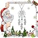 MJartoria Women's Dangling Feather Charms Filigree Tribal Dreamcatcher Pendant Chain Necklace (Silver)