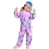 SNBOCON Kids Girls Boys Waterproof Colorful One Piece Snowsuits Coveralls Ski Suits Jackets Winter Jumpsuits