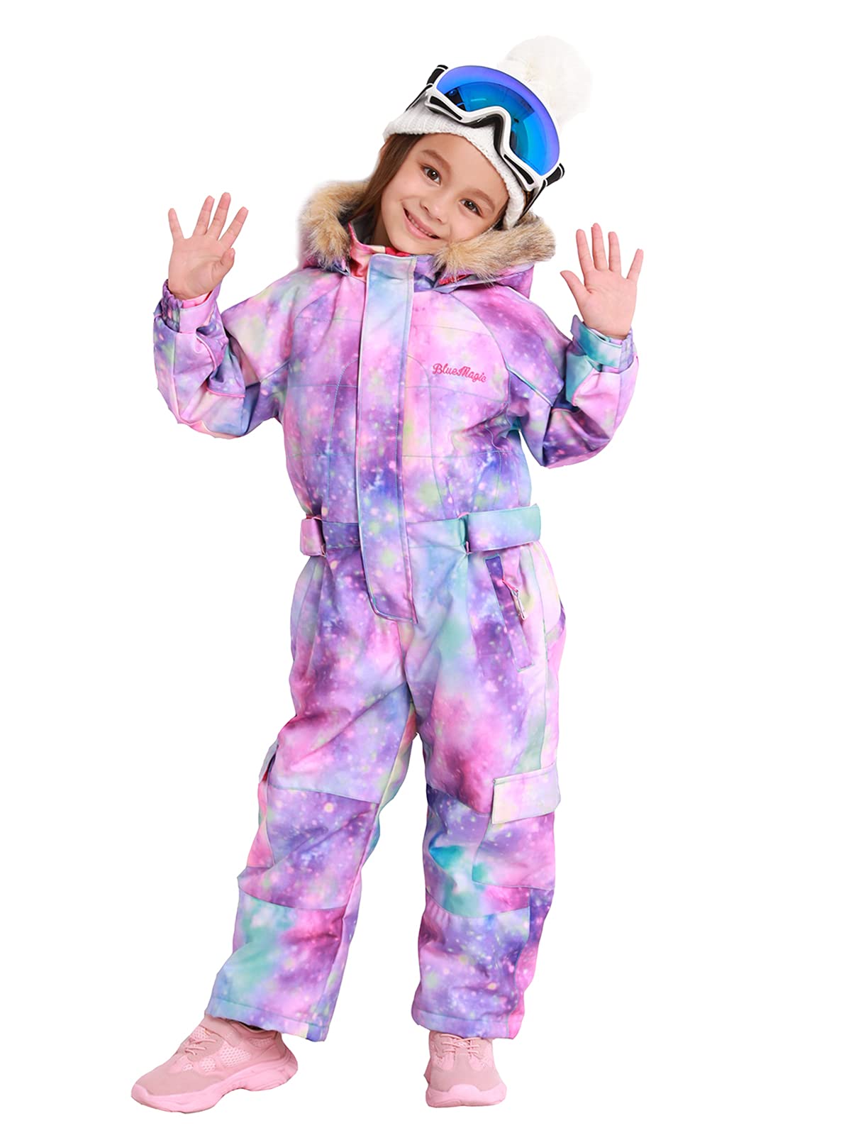 Photo 1 of Bluemagic Little Kid's One Piece Overall Snowsuits Ski Suits Jackets Coats Jumpsuits,Ppl Glx,100cm