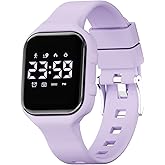 GOLDEN HOUR Kids Digital Sport Watches with Fitness Tracker, Alarm Clock, Stopwatch, No App Waterproof Birthday Gifts for Girls and Boys Ages 4-12