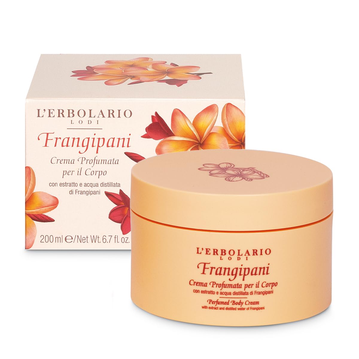Perfumed Body Cream - Frangipani by LErbolario for Unisex - 6.7 oz Body Cream