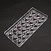 Jeteven Chocolate Mold, Jelly Candy Mold, Non-Stick Heart PC Polycarbonate Chocolate Mould-21 Cavities