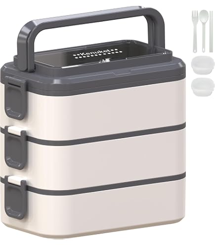 Boîte Bento Acier Inoxydable GYYGRY - 4 Conteneurs Isothermes - Sac Et Couverts Inclus - 1740 Ml Total