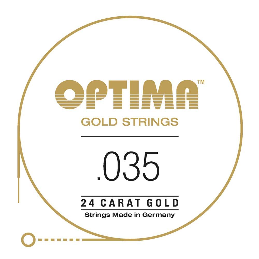 Optima Electric Guitar Strings Gold Strings Round Wound A5 .035w GE035