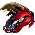 CRFANSHIRT Iron MK50 Helmet Voice Control Wearable Cosplay Electronic Open/Close LED Eyes Mask Model Prop Gold