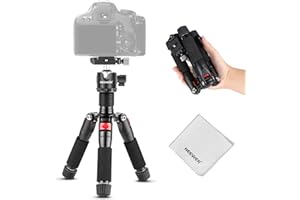 NEEWER Desktop Mini Tripod, 20'' Aluminum Alloy Small Table Top Desk Portable Travel Stand, 360° Ball Head, 1/4" QR Plate for