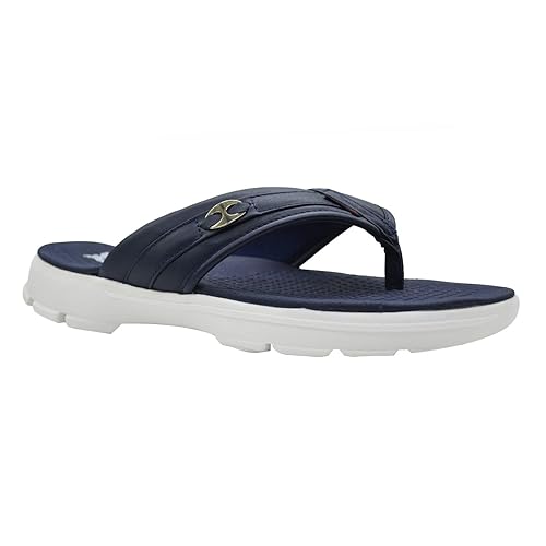 navy flip flops mens