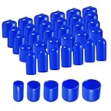 uxcell 100pcs Round Rubber End Caps Protective Caps