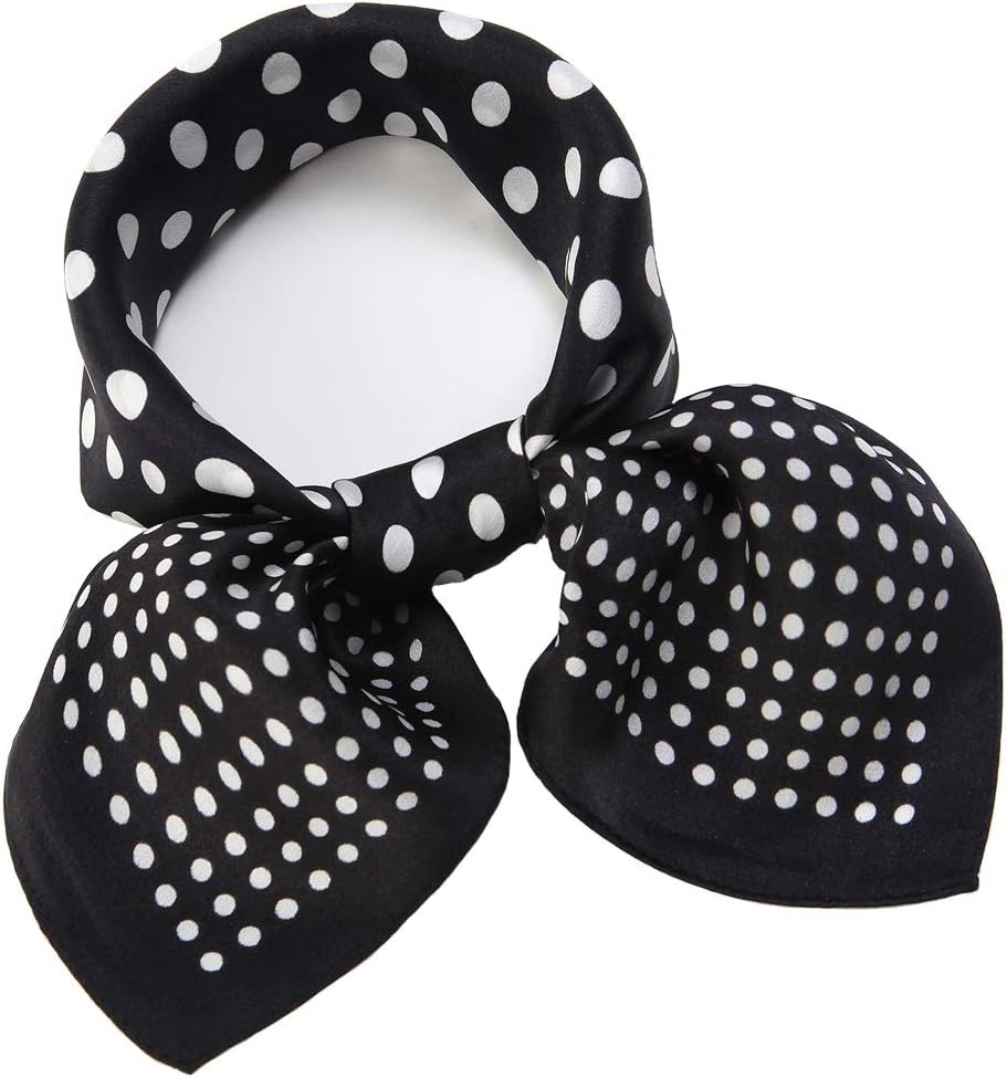 100% Mulberry Silk Scarf Square Hair Scarves Fashion Pattern Neck Scarfs for Women