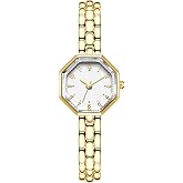 GOODLIYA Vintage Gold Watches for Women Octagonal Dainty Women's Wrist Watch Ladies Analog Quartz Watches for Small Wrists