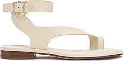 Vince Camuto Women's Liba Flat Sandal, Panna