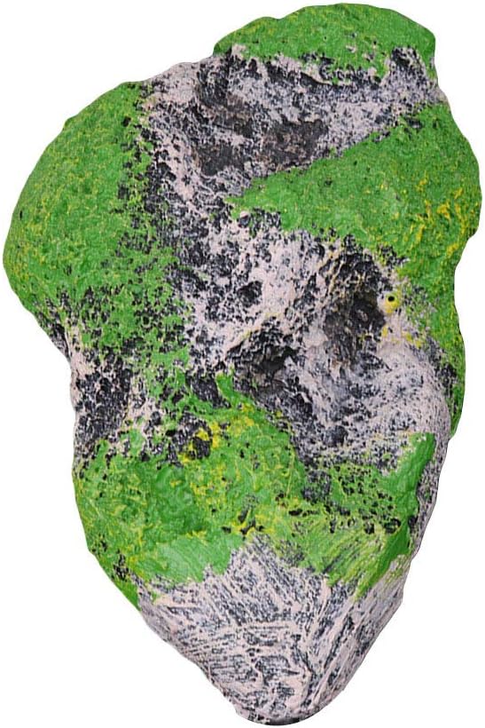 OWIKAR Aquarium Decor Fish Tank Floating Rocks Suspended Stone Covered with Moss Artificial Decoration Ornament Supplies 3.5