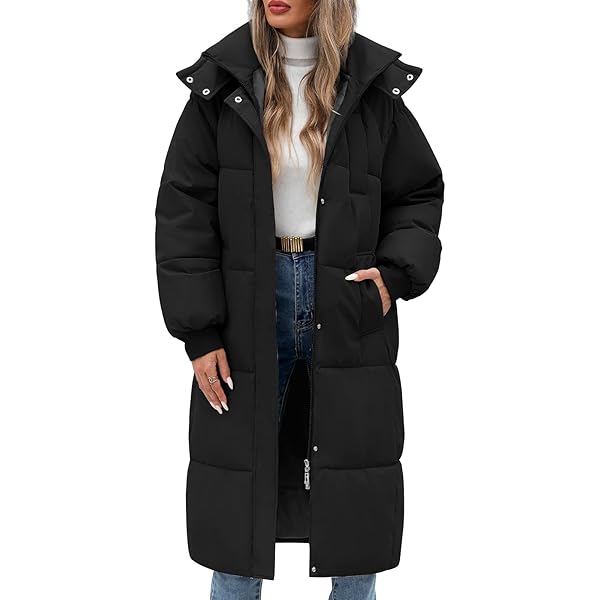 Amazon.com: Women's Long Quilted Coat Maxi Length Long
