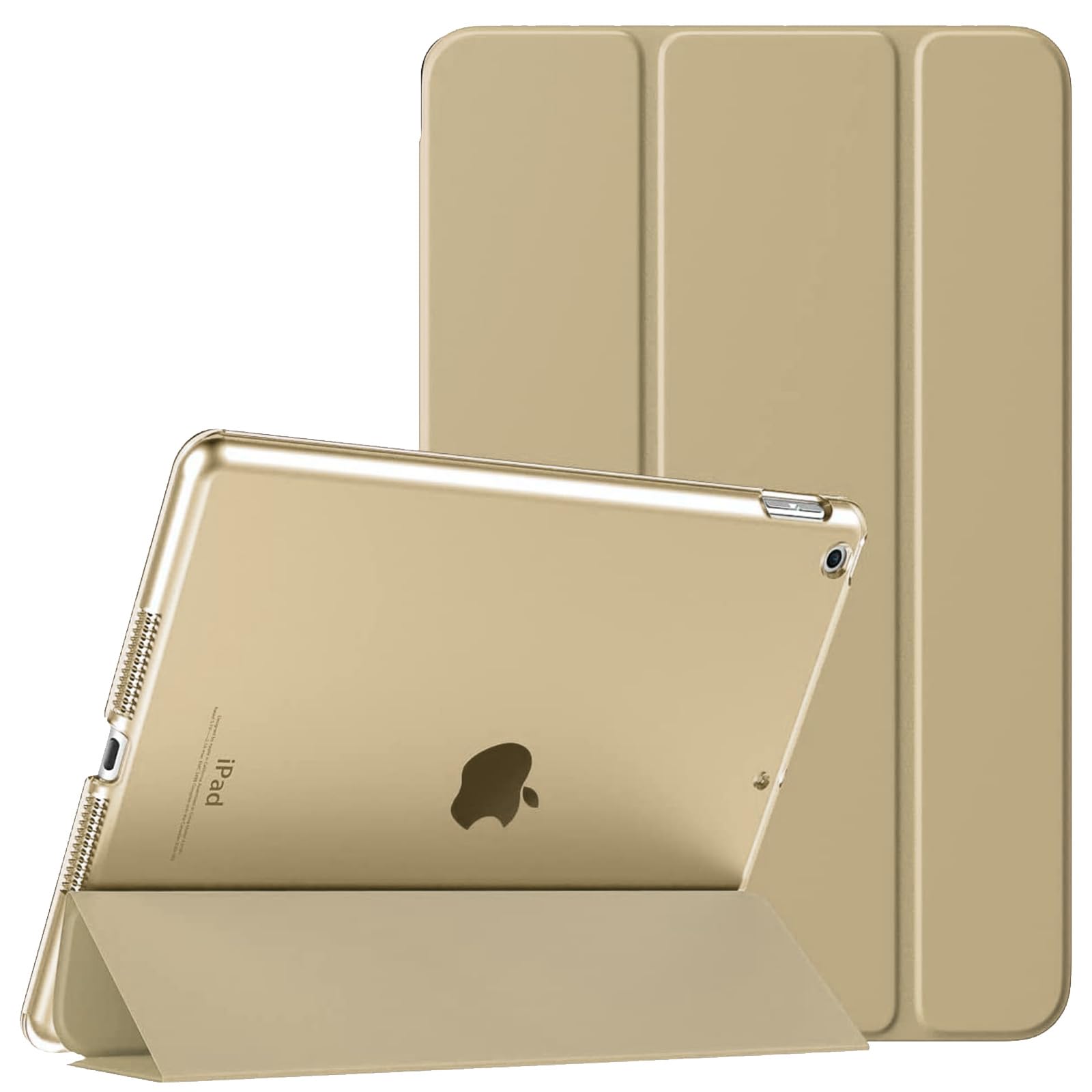 For Apple iPad Mini 4th/5th Gen A1538 A1550 A2126 A2124 Smart Magnetic Stand Case with Automatic Wake/Sleep (Gold)