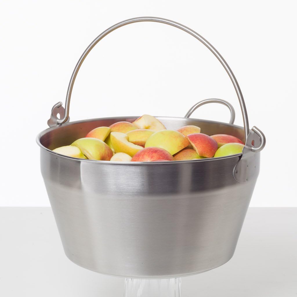 MaxxGoods Stainless steel preserving pot, diameter 30 cm, height 16 cm, 8.0 litres.