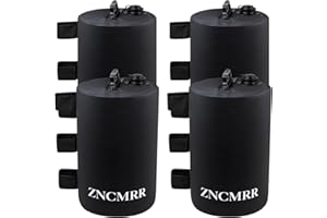 ZNCMRR Canopy Water Weight Bag 4 Pack 88 LBS Water Tent Weights Set of 4 Leg Weights for Gazebo Pop Up Canopies Tent (10L Black)