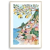 Positano, Amalfi Coast Art Print, Italy Art Print, Travel Gift, Travel Poster, Europe Print, Italian Coast, Italian Riviera, 