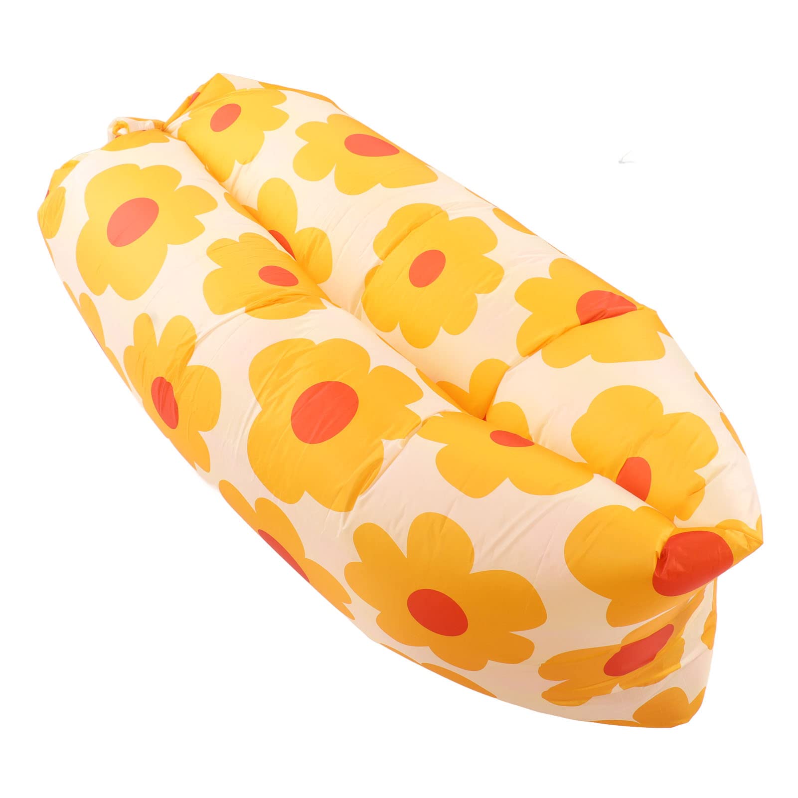 HEEPDD Inflatable Chair, Commonly Used Medium Size Inflatable Lounger Sofa Tear Resistance Easy Operation For Adult Gardens (Sun Flower)