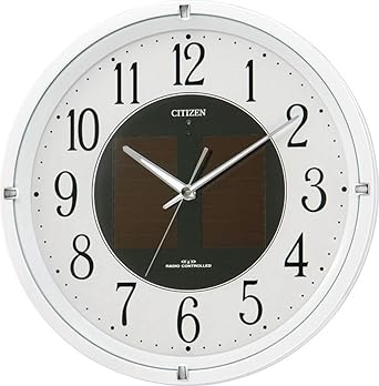 Amazon Co Jp シチズン 電波 ソーラー 掛け時計 アナログ エコライフm806 エコマーク グリーン購入法 適合商品 オフィス 白 Citizen 4my806 003 産業 研究開発用品