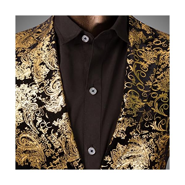 men's dress floral suit notched lapel slim fit stylish blazer dress suit
