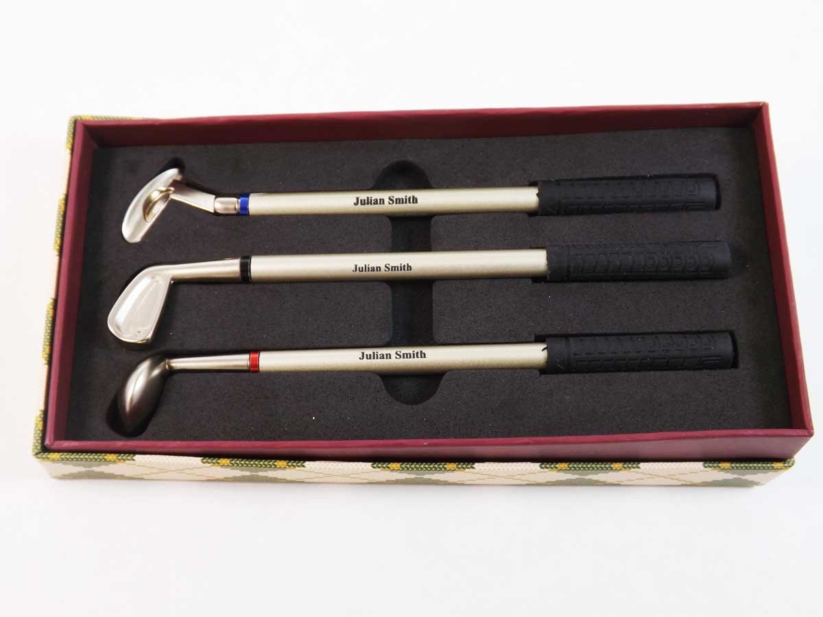 Personalised Golf Club Pen Set Ideal gift for the golf enthusiast