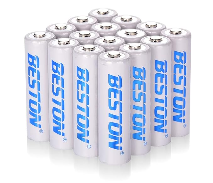 Rechargeable AA Batteries BESTON NiMH Double A Batteries (16 Pack)