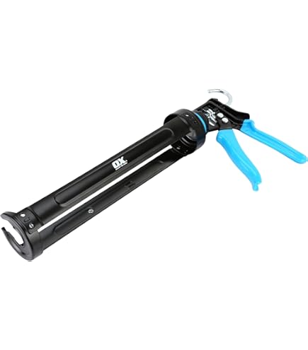 Pistolet à Calfeutrer Sans Tige OX Tools – Rapport 7:1, Compact, Pour Espaces Restreints – Professionnel