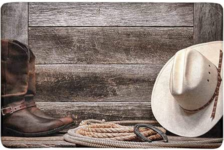 Sombrero de vaquero Lariat occidental Lazo y botas de cuero Roper