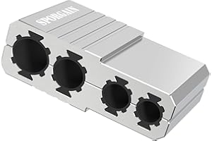 SPORGAIN Universal Barrel Vise Clamp with Magnetic Assembly, Aircraft-Grade Aluminum, Fits .550–.920" Barrels, Anti-Marring Rubber Lining