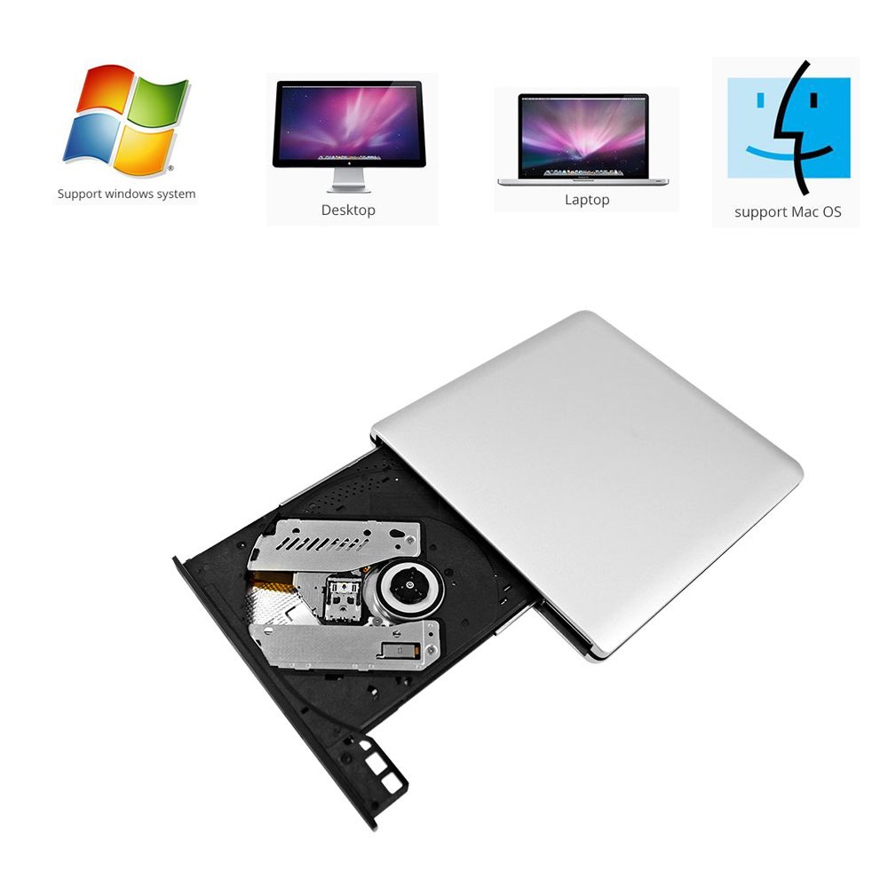 VersionTech Latest USB3.0 Ultra Slim Portable DVD Rewriter