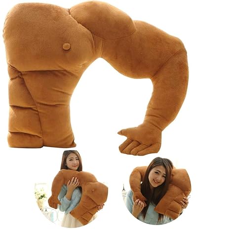 Demarkt Muskel Freund Plüsch Kissen Körper Arm Support Kissen Körper Schlaf Kissen Warm Plüsch Spielzeug Boyfriend Kuschelkis