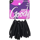 Goody Super Stretch Thick Hair Black Elastics, 15CT