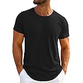 UNCLECAT Mens T-Shirts Short Sleeve Crew Neck T Shirt Casual Summer Classic Basic Tee Shirts