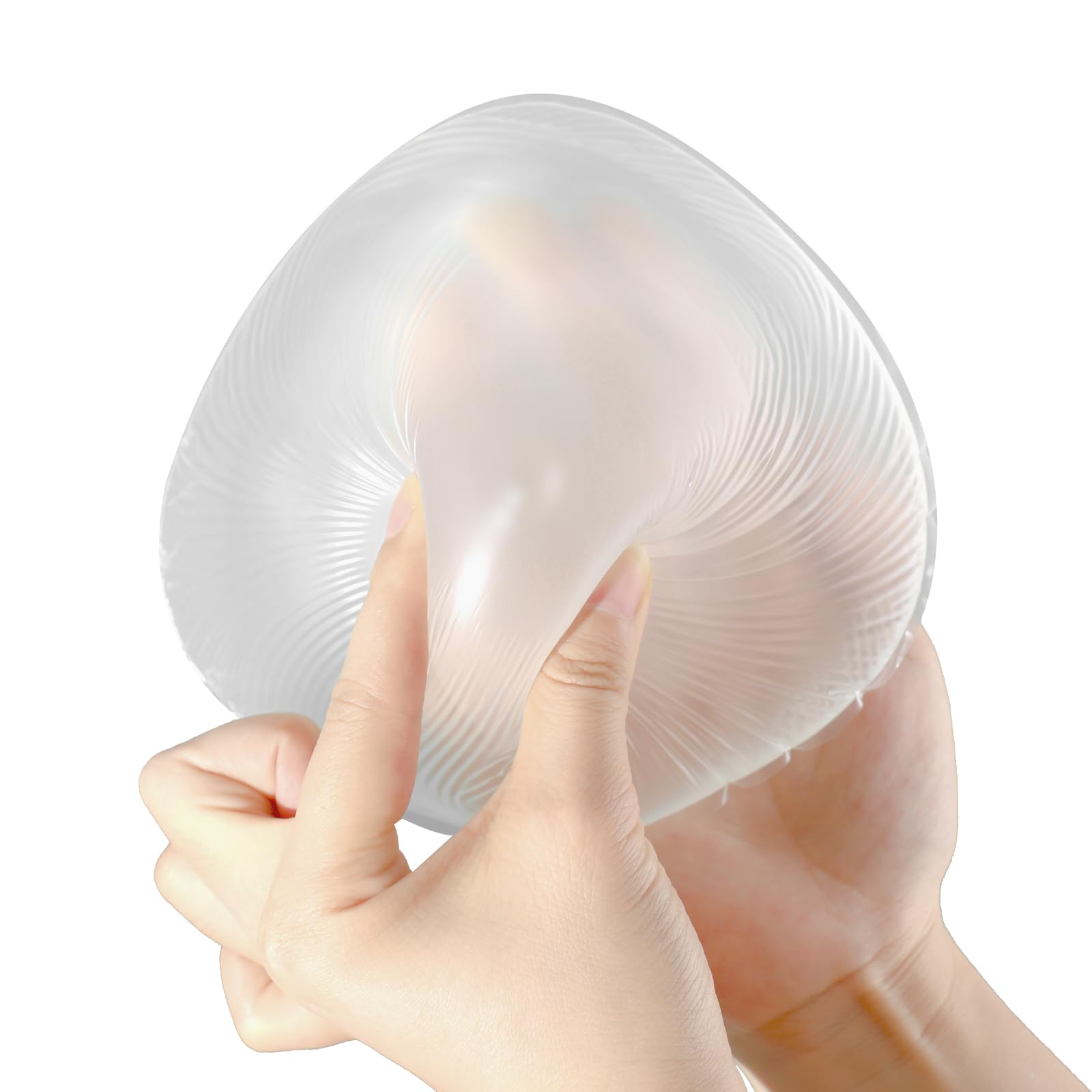 Photo 1 of ONEFENG Triangle Silicone Breast Form Mastectomy Prosthesis Concave Bra Enhancer Inserts (1 Piece)