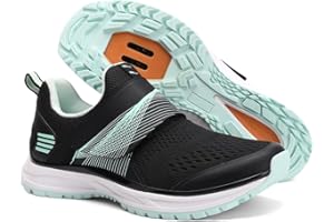 Pairobin Cycling Shoes Women's Indoor Cycling Shoes - Outdoor Cycling Shoes Comfortable and Breathable - Compatible with SPD 