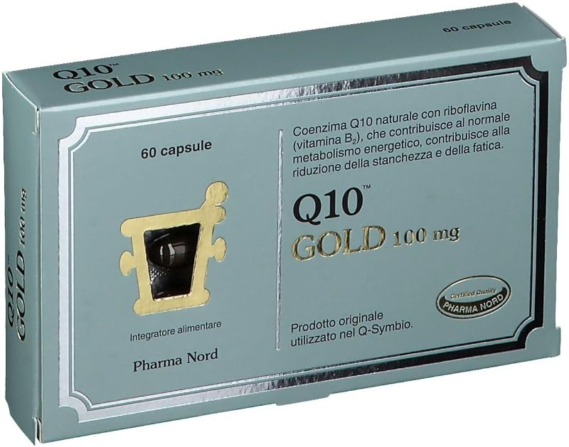Pharma Nord Q10 Gold 100 mg 60 Capsules Multicoloured