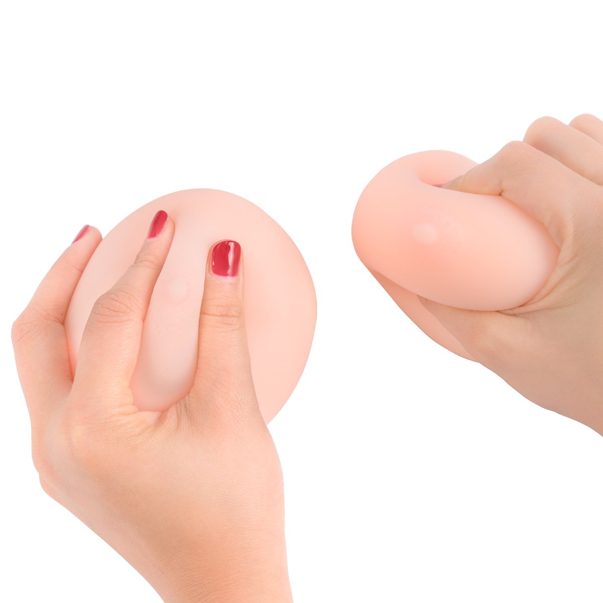 Boobs Boobie Squeezable Stress Reliever Ball Breast Toy ZEMALIA Chest Ball Breast Masturbator for Man