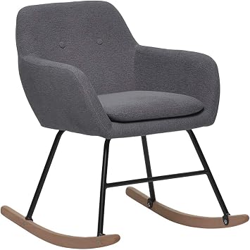 dark gray rocking chair