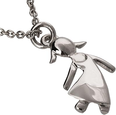 mother and child pendant white gold