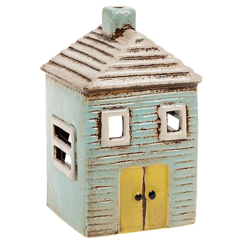 Village Pottery Blue House Tealight